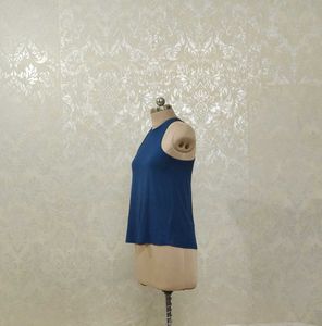 Blue Sleeveless Tank Top