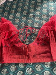 Carrot Pink Lace Blouse
