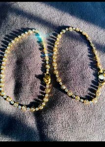 New Anklets (1st Gold Color &amp; 2nd Silver Set Both)
