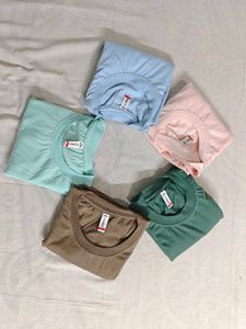 Tshirt set of 5 Large /40/38 / M Half Sleeves