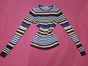 Striped Long Sleeve Top