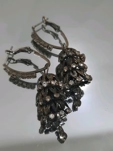 Silver Color Jhumkaa✨