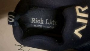 Navy Blue &#34;AIR&#34; Slip-On Kids Sneakers