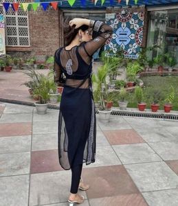 Elegant Black Chikankari Kurti 🖤