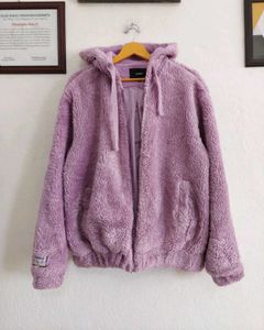Lavender Fuzzy Hoodie