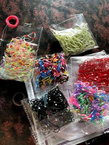 Colorful Hair Tie Set (Rubber Bands) [Art &amp; Craft]