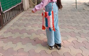 Handmade Crochet Sling Bag (handmade)