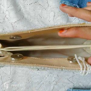 White Pearl Clutch