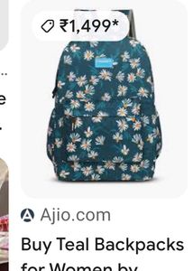 Floral Print Backpack