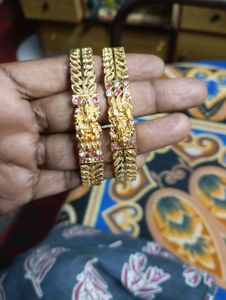 Set of Three Gold Tone Bangles