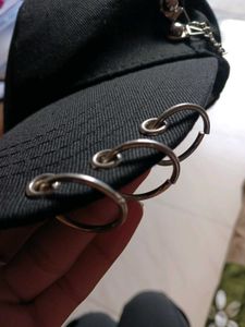 Hip Hop Adjustable Chain Ring Baseball Cap