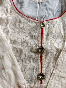 Elegant White Lace Tunic