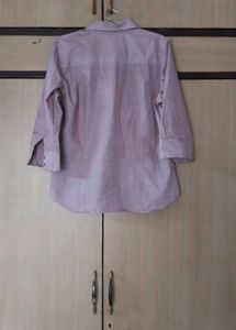 Pink Casual Fitted Shirt🩷