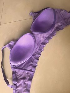 Purple Flower Bra