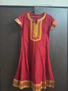 Red & Gold Kurta Festive Wear