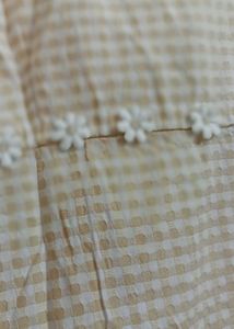 Cute Gingham Dress with Flowers