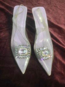Heels with Gem Detail