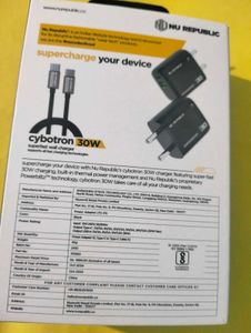 Type C Brand New charger( Adapter With cable)