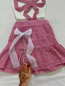 Imported Gingham 3-Piece Set