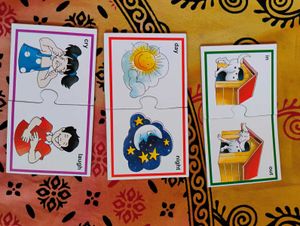 Kids Learning Opposites Puzzle