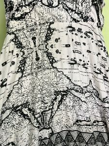 Unique Print Sleeveless Dress