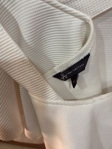 White Ruffle One-Shoulder Top