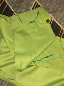 Green Kurta And White Pant