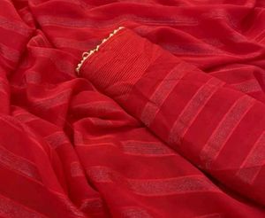 Dark Red Saree