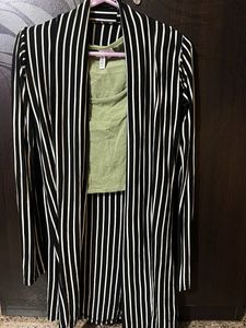 Monochrome Striped Shrug S-M Size