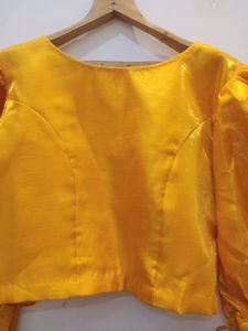 Yellow Shiny Blouse