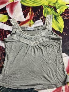 X-Meeting Paris Lace Trim Tank