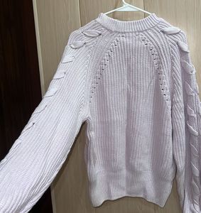 H&amp;M Lavender Knit Sweater