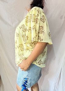 Floral Yellow Top