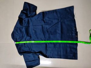 Dark Blue Safari Suit Pre Stitched