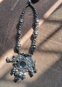 Oxidized Silver Necklace