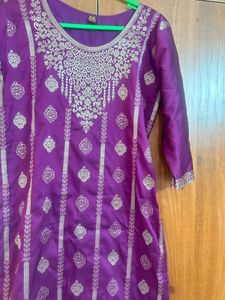 Elegant Purple Kurta