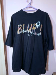 Oversized 'BLUR!' Graphic Tee