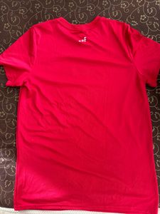 Printed Red Imported fabric tee