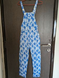 New Blue Flowery Dungree