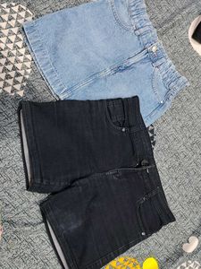 Denim Skirt Or Short