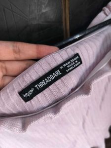 Cute Lilac Off-Shoulder Top