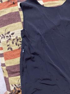 Black N Leopard Print Dress Available .. Size - L
