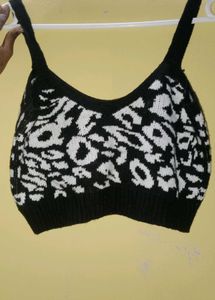 Patterned Crop Top