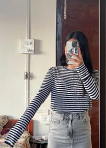 Striped Long Sleeve Top