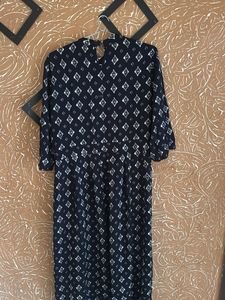 Patterned Midi Dress