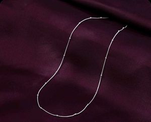 Silver Beaded Snake Chain