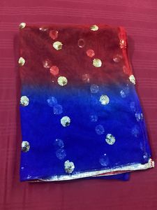 Kids Shaded Net Dupatta with Sequin Work