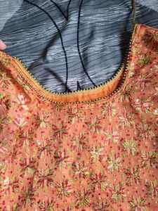 Sequence Work Front And Back Kurti