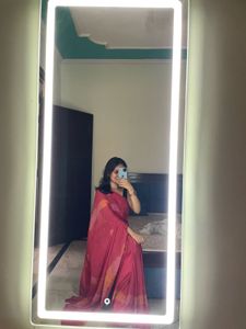 Pink Tie-Dye Saree