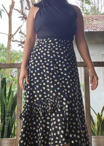 Floral Wrap Design Skirt